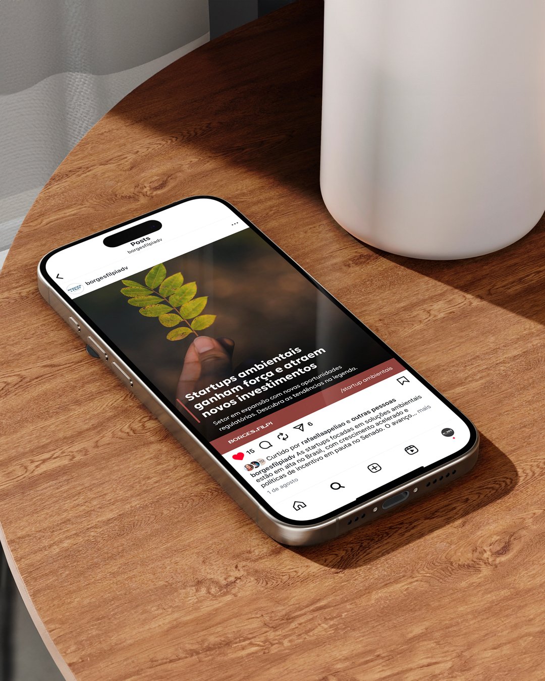 Aplicação digital da marca Borges & Filpi Advocacia em redes sociais