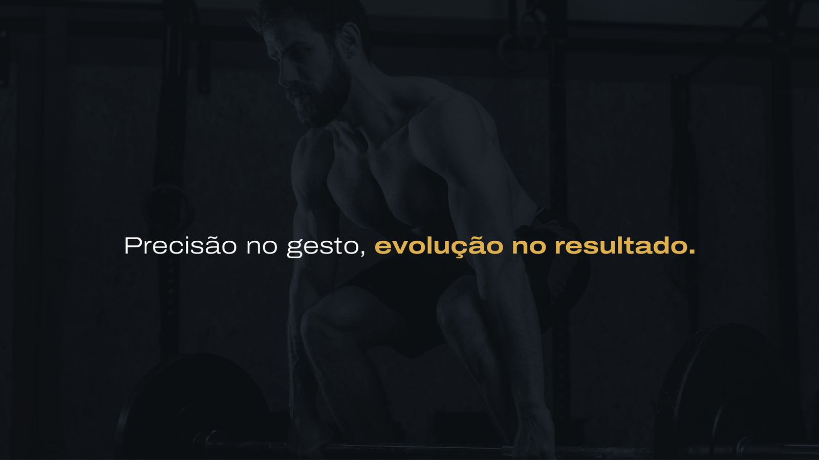 Slogan Precisão no gesto, evolução no resultado na identidade de Rodrigo Ferreira